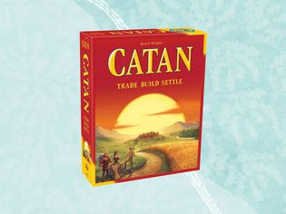 Catan Studio Catan Board Game on a blue background