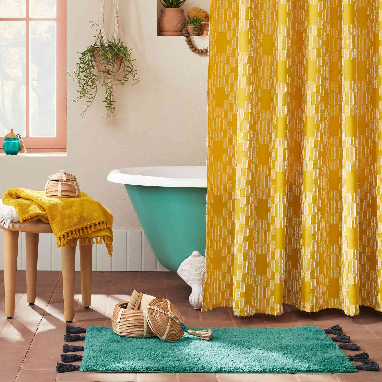 Clipped Geo Shower Curtain from Justina Blakeney x Opalhouse line for Target