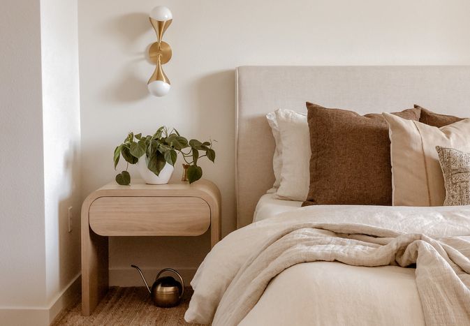 editors favorite products november - neutral bedroom with cozy accents
