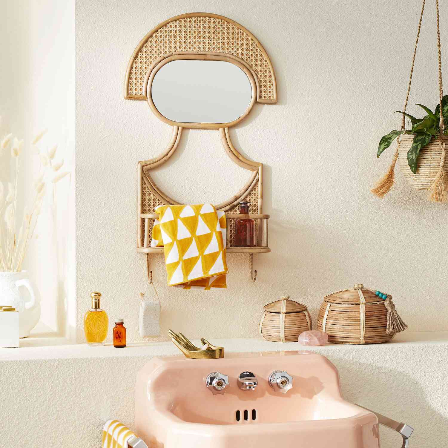 Figure Mirror With Basket for Justina Blakeney x Opalhouse collection at Target