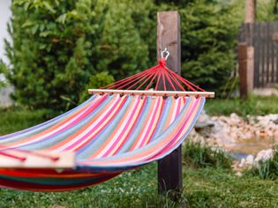 A DIY hammock stand