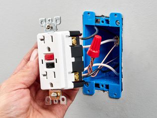 GFCI receptacle wired to line and load electrical system