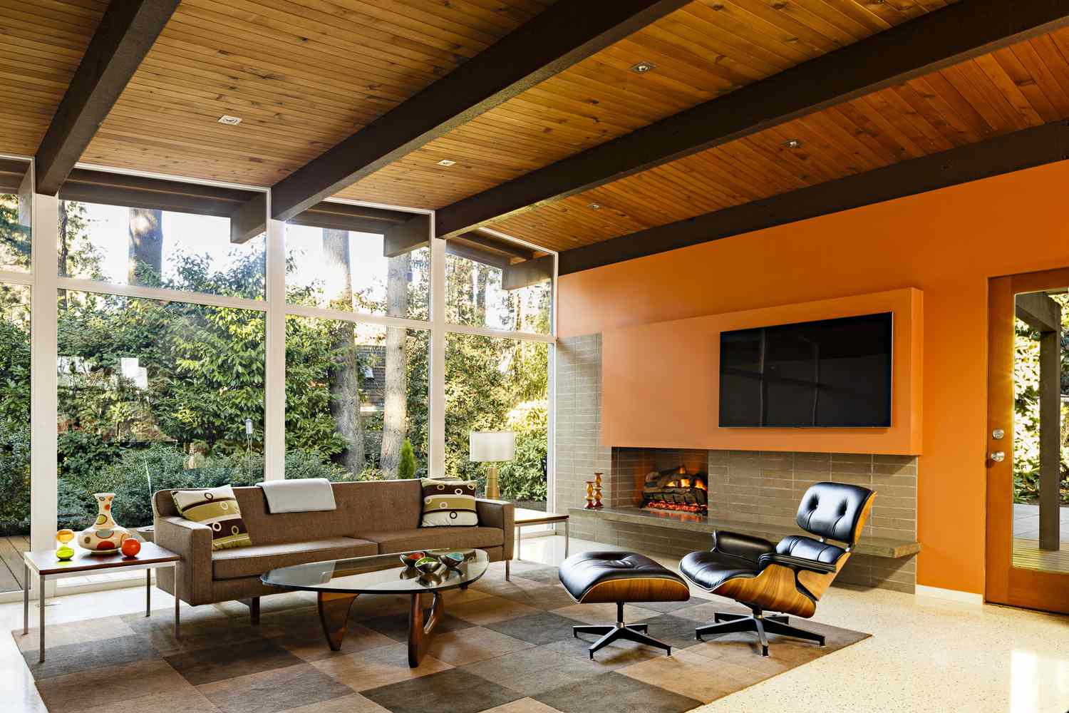 Mid-century modern living room.