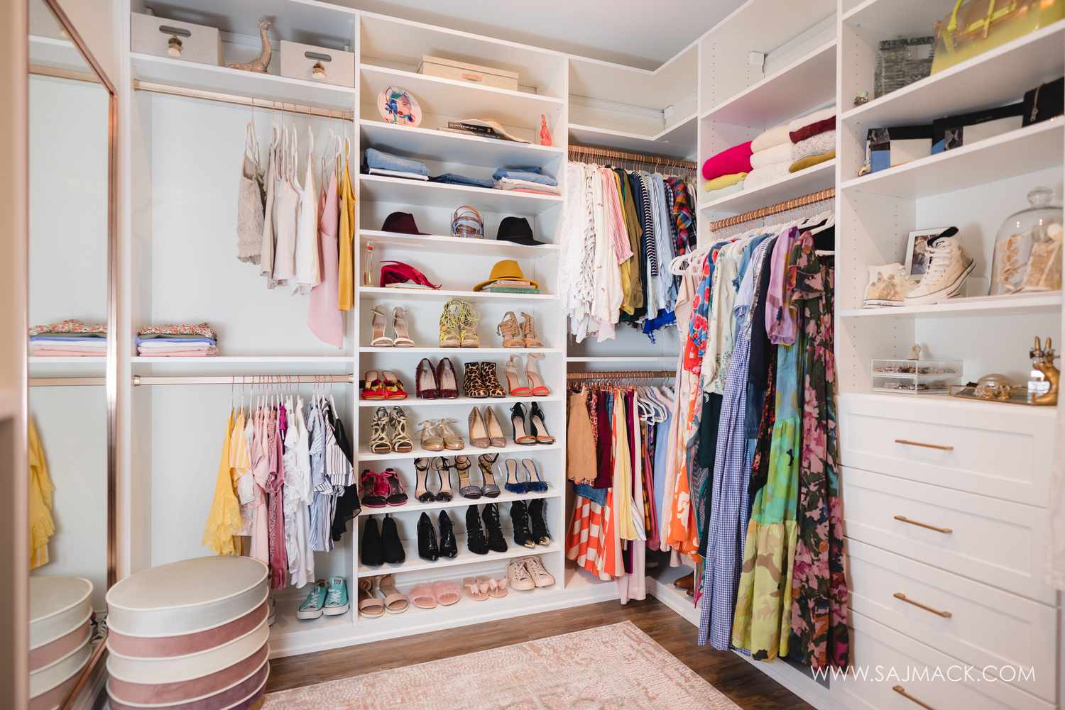 personal accents in closet