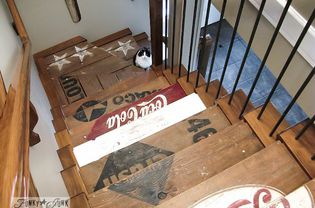 old crate stairs