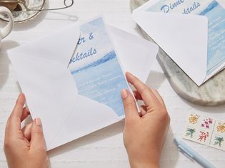 addressing and mailing party invitations