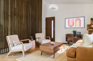 Midcentury Modern decor mixed with modern era furniture