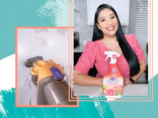 Vanesa Amaro with cleaning tools