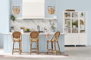 Kitchen painted with Sherwin-Williams 2024 Color of the Year - Upward