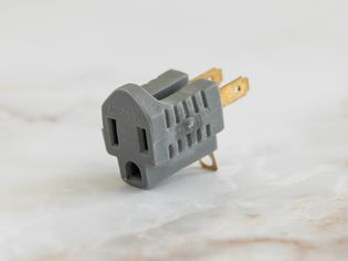 Closeup of a plug adapter