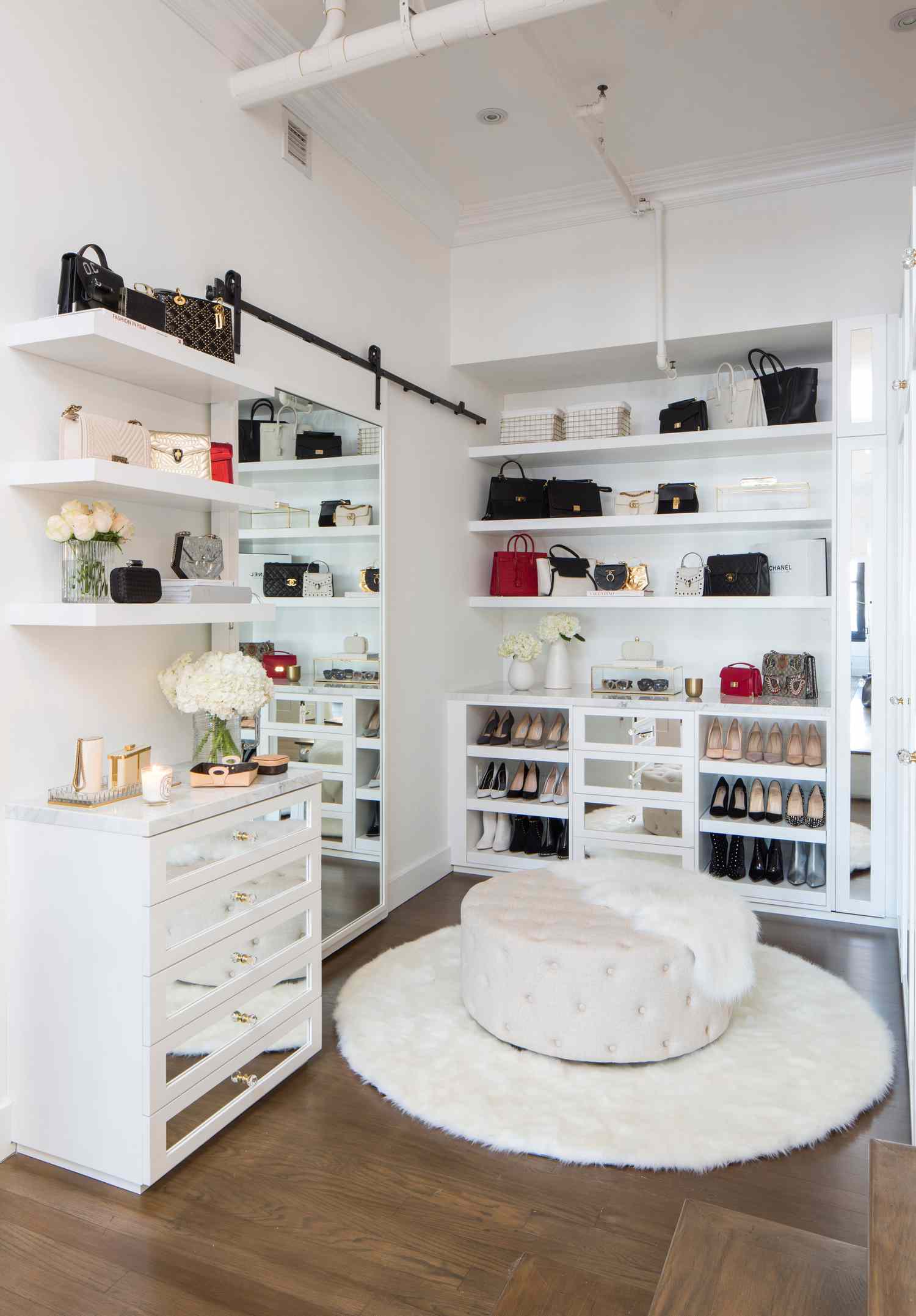 all-white closet