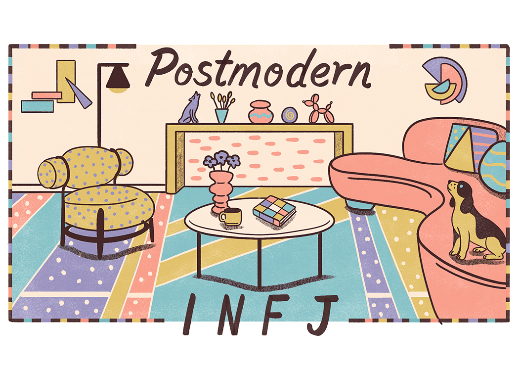 An illustration of the ideal home for an INFJ