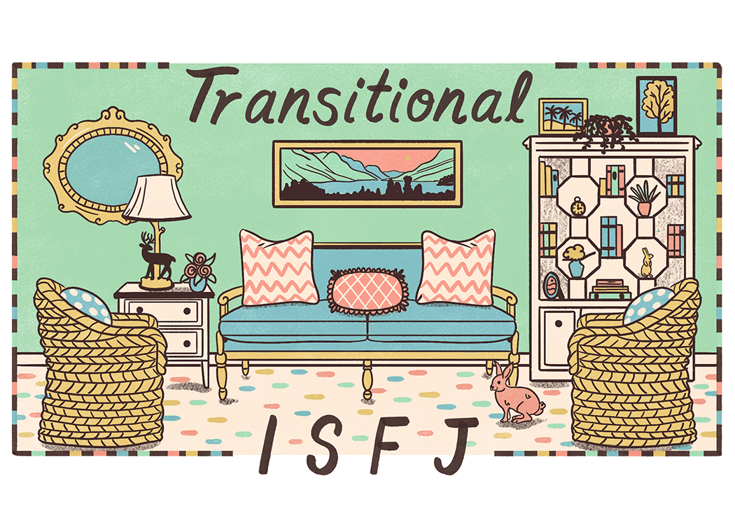 An illustration of the ideal home for an ISFJ