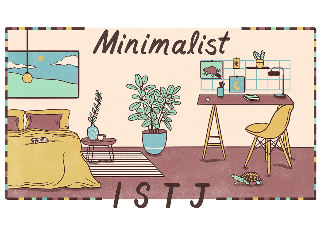 An illustration of the ideal home for an ISTJ
